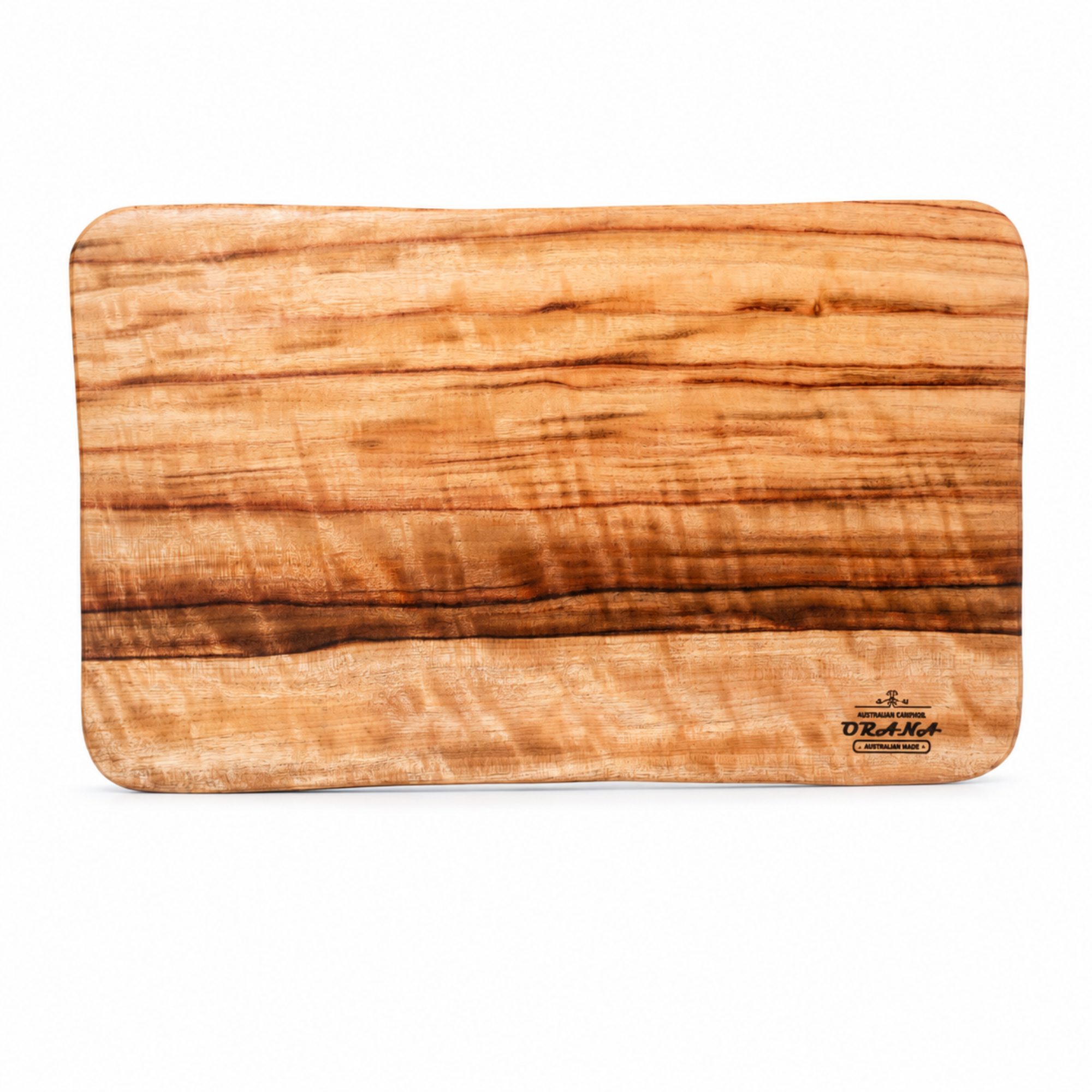 Orana Signature Wavy 46 - Australian Premium Camphor Laurel Single Piece Cutting Board 46cm x 28cm
