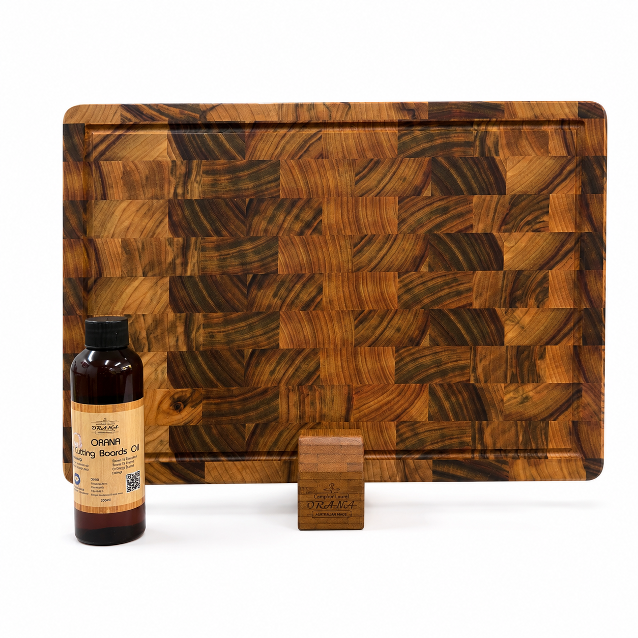 Orana End Grain L Set – 44 × 30 cm | Launch Edition