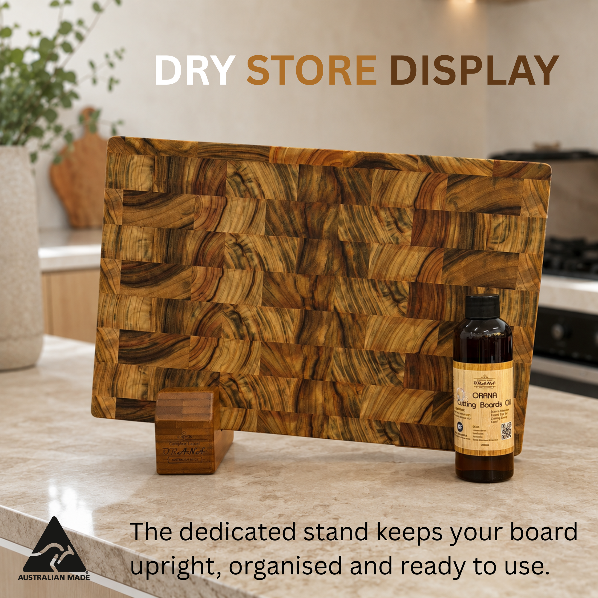 Orana End Grain M Set – 38 × 25 cm | Launch Edition