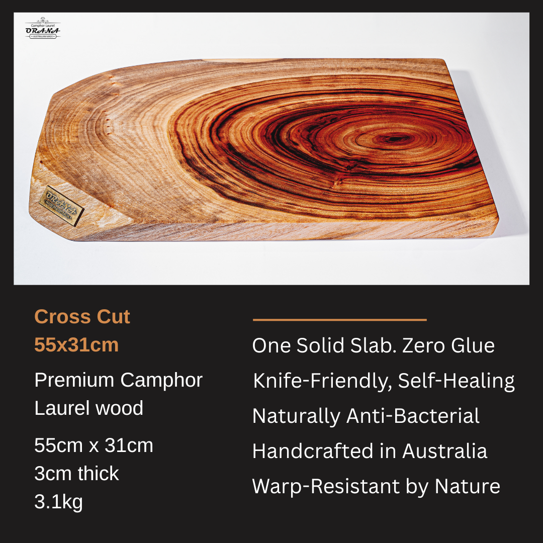 Orana Cross-Cut Large 55x31cm 3-Directional Cut Design Single-Piece + 200ml oil