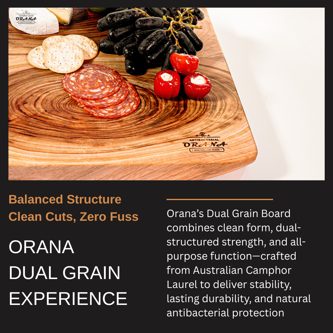 Orana Dual Grain 30x30cm Combining Two Cross-Cut Pieces