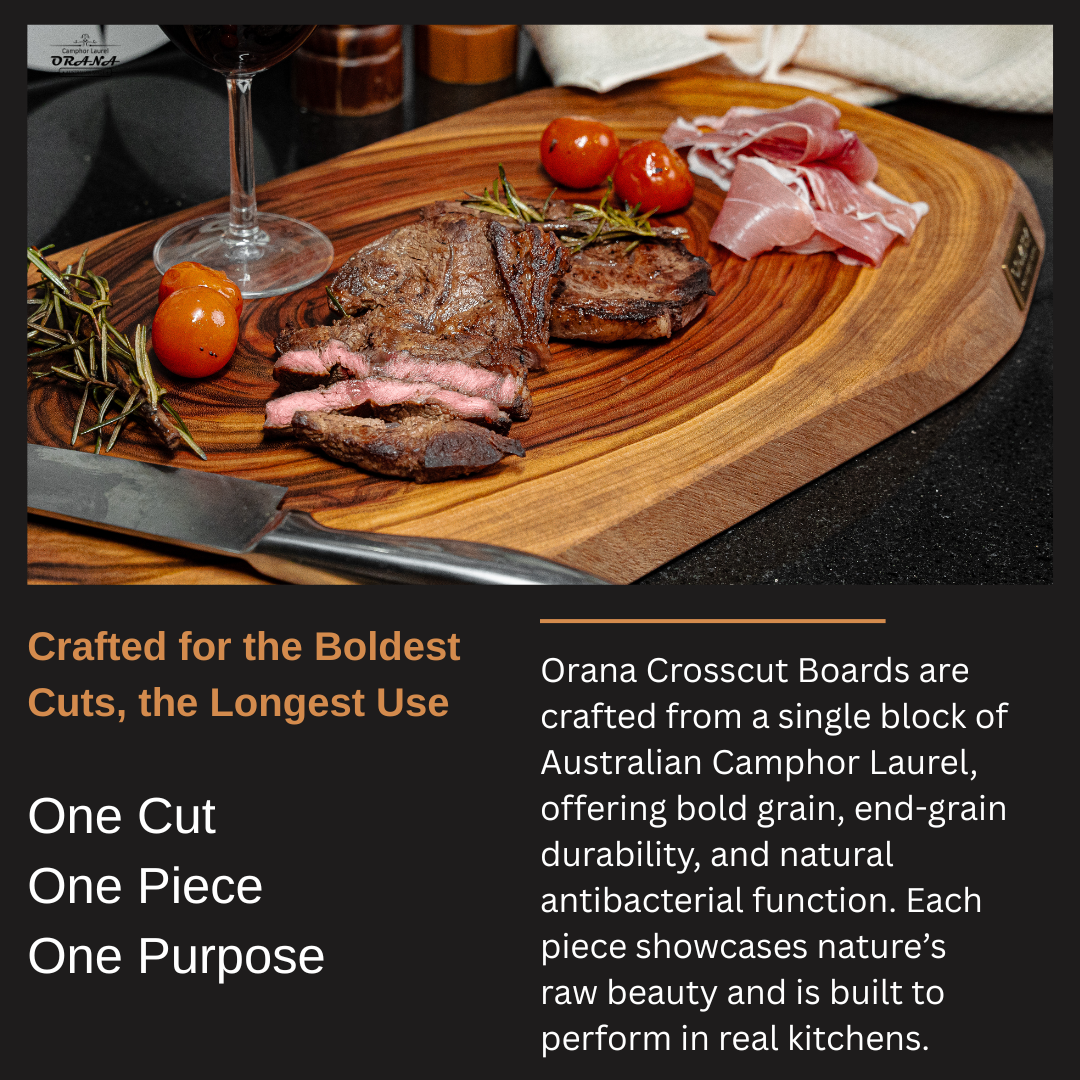 Orana Cross-Cut Medium 50x27cm 3-Directional Cut Design Single-Piece + 100ml oil