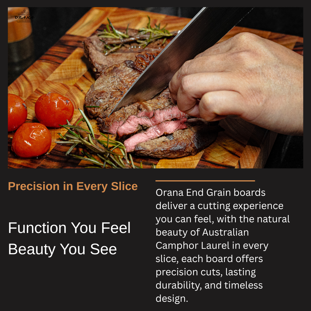 Camphor Laurel Orana End Grain Board – 44 x 30cm