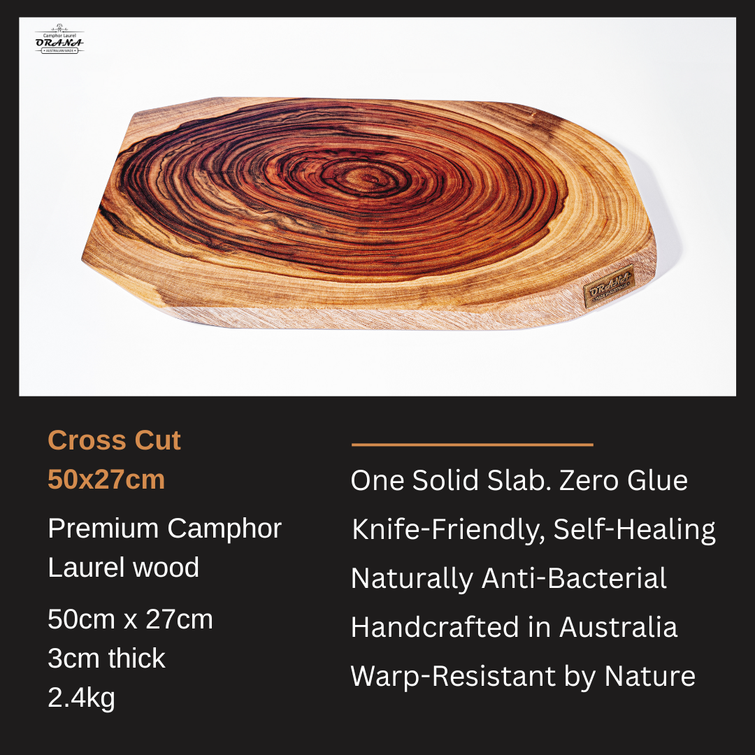 Orana Cross-Cut Medium 50x27cm 3-Directional Cut Design Single-Piece + 100ml oil