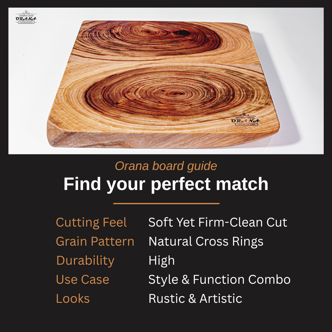 Orana Dual Grain 30x30cm Combining Two Cross-Cut Pieces