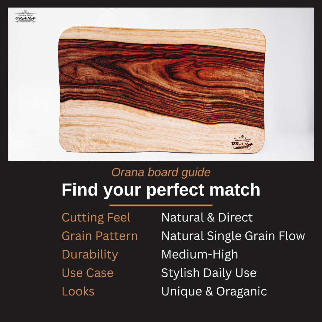 Orana Waveform Single Piece Cutting Board 46cm x 28cm