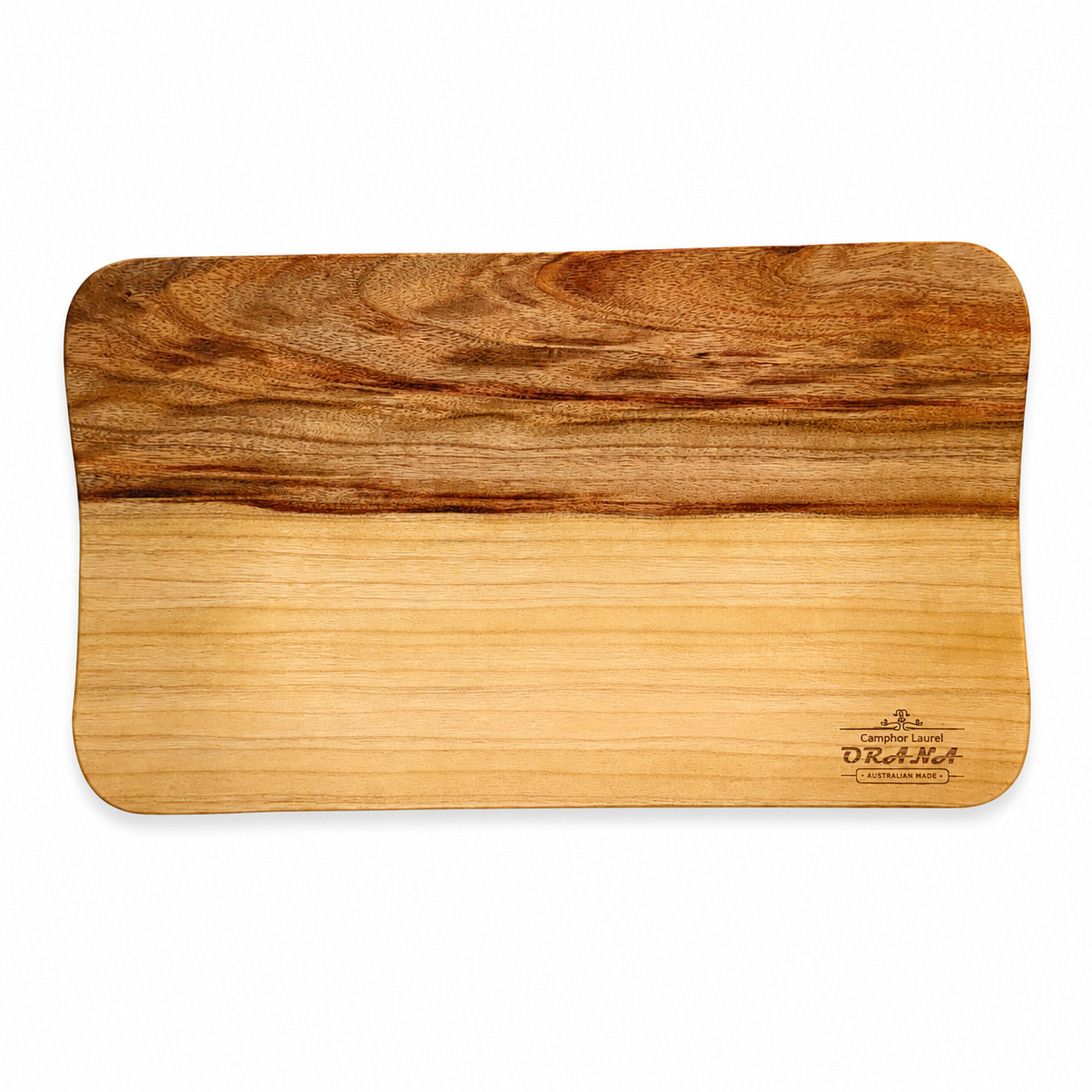 ORANA Everyday Wavy 38 – Camphor Laurel Cutting Board 38 × 21 cm