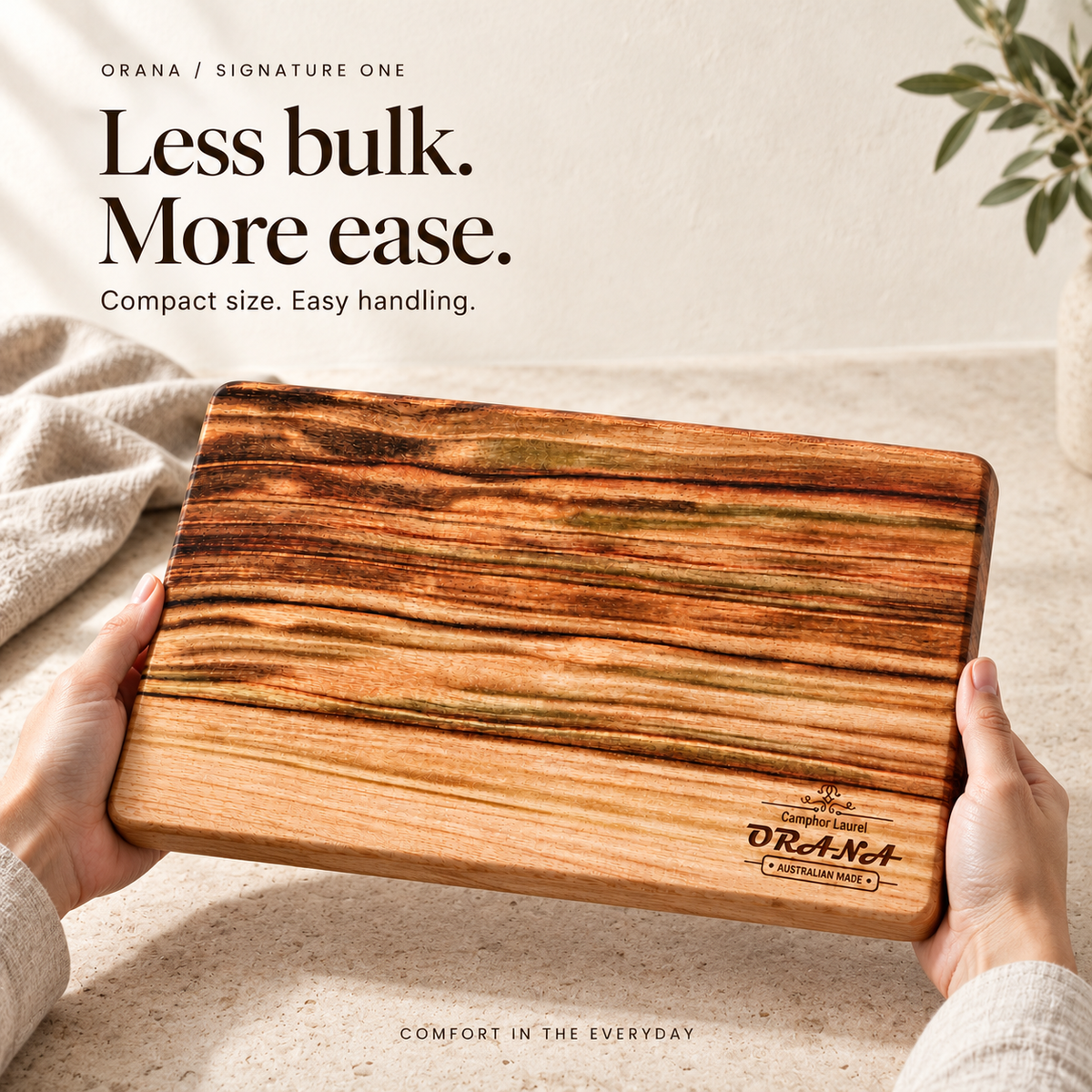 ORANA Signature One Australian Premium Camphor Laurel Cutting & Serving Board Made in Australia
