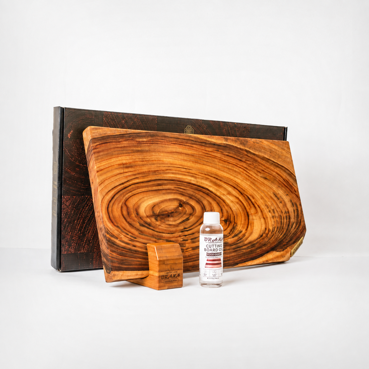 [Father's Day] Orana Signature Cross-Cut Medium 50x27cm 3-Directional Cut Design Single-Piece + Stand + 100ml oil