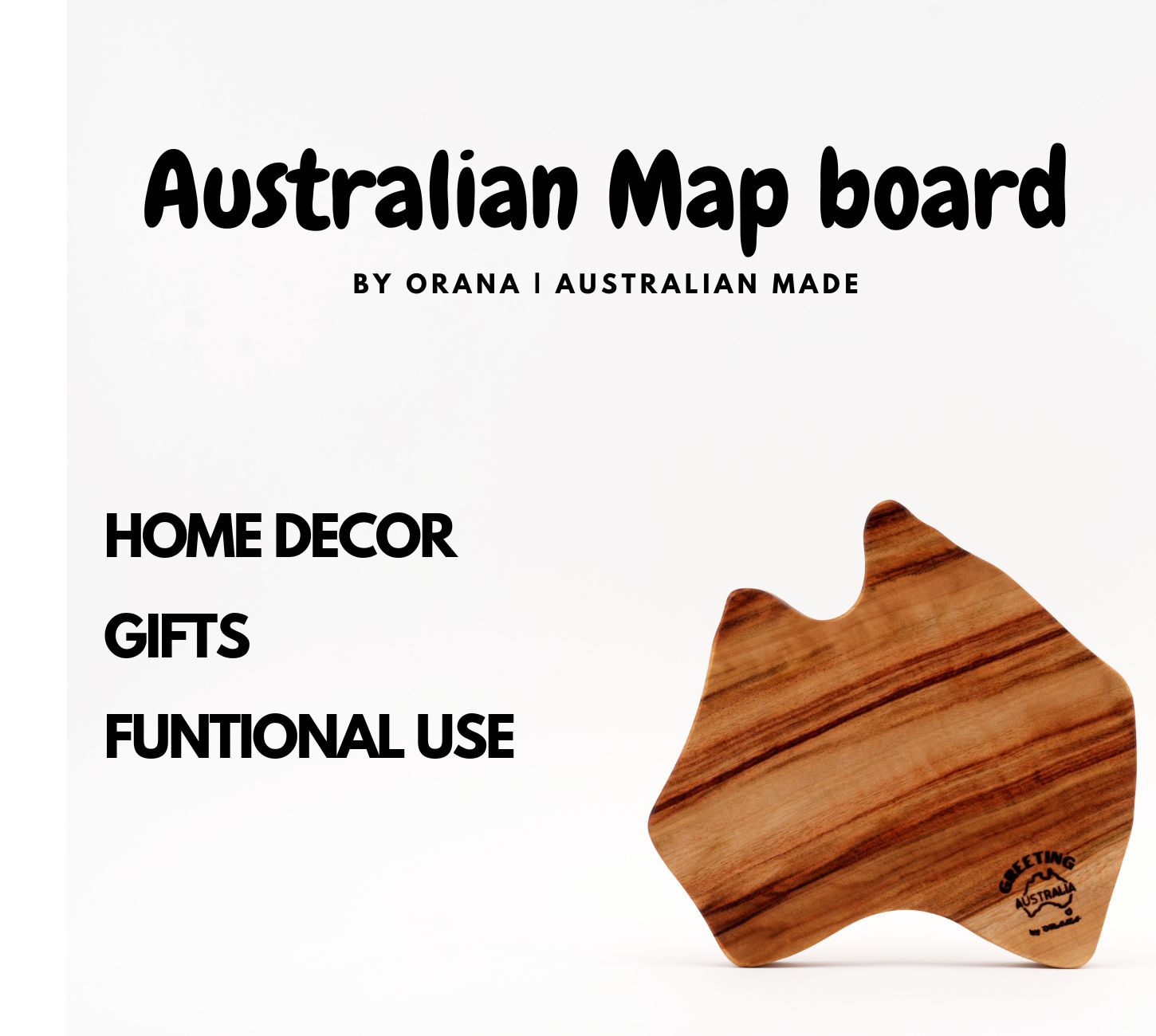 Australian Day Chopping Board 26x23cm
