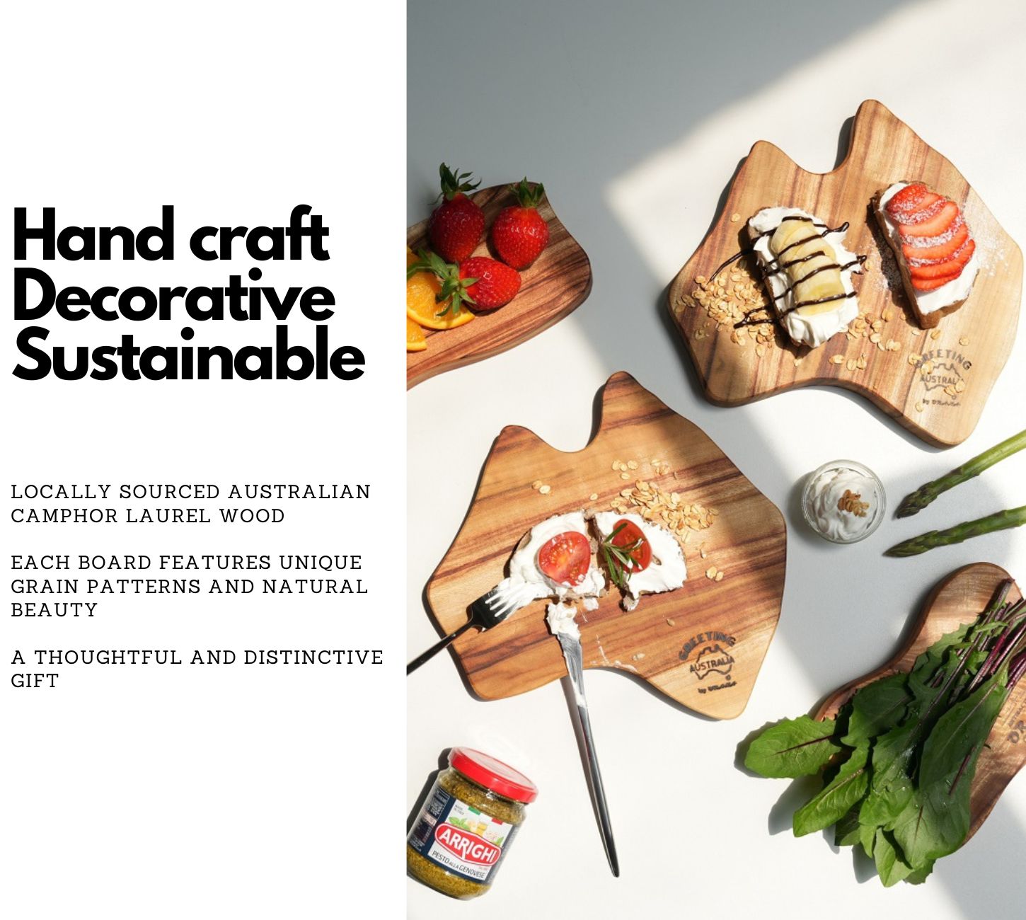 Australian Day Chopping Board 26x23cm