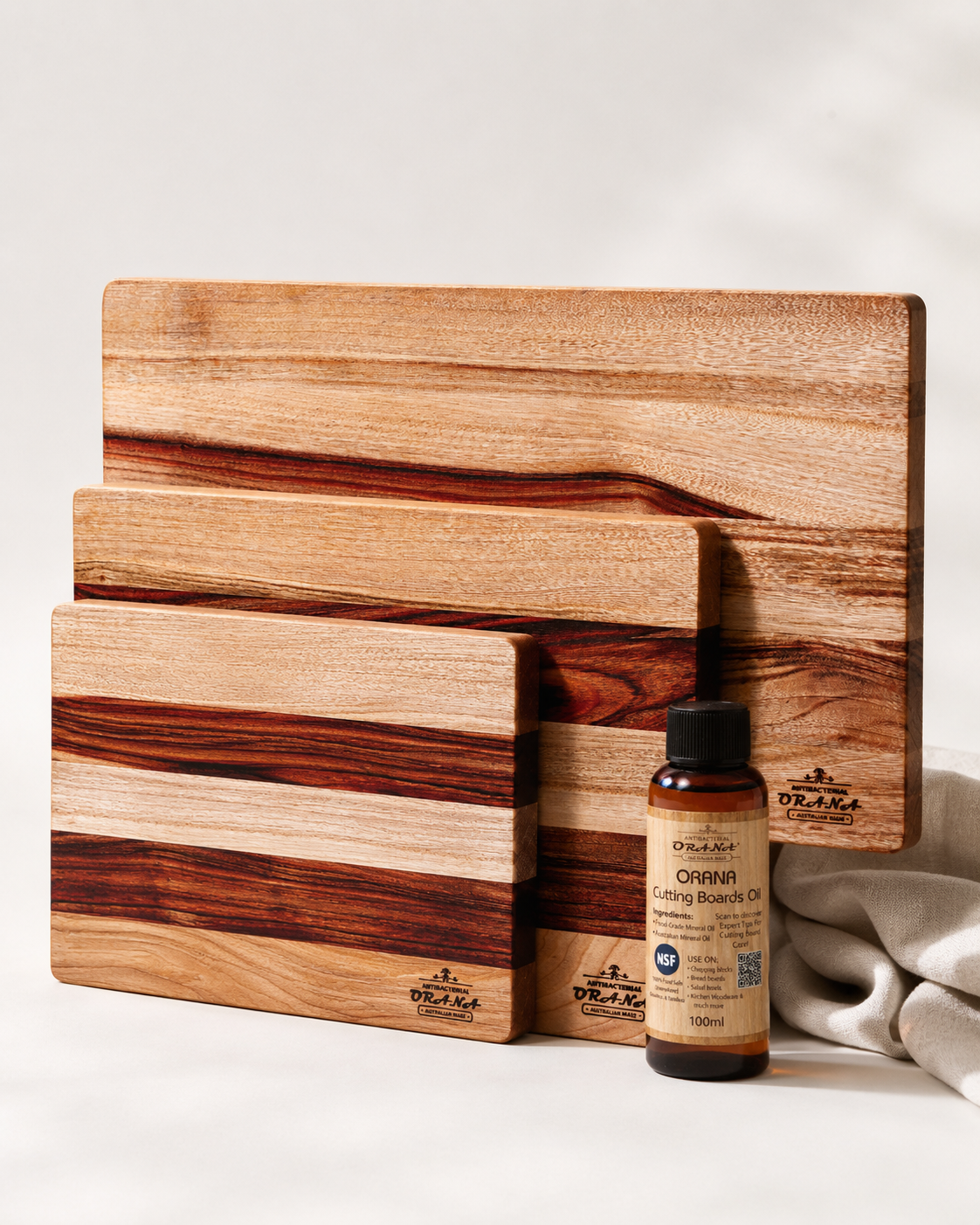 [EOFY] Orana Camphor Laurel Edge Grain Board Bundle