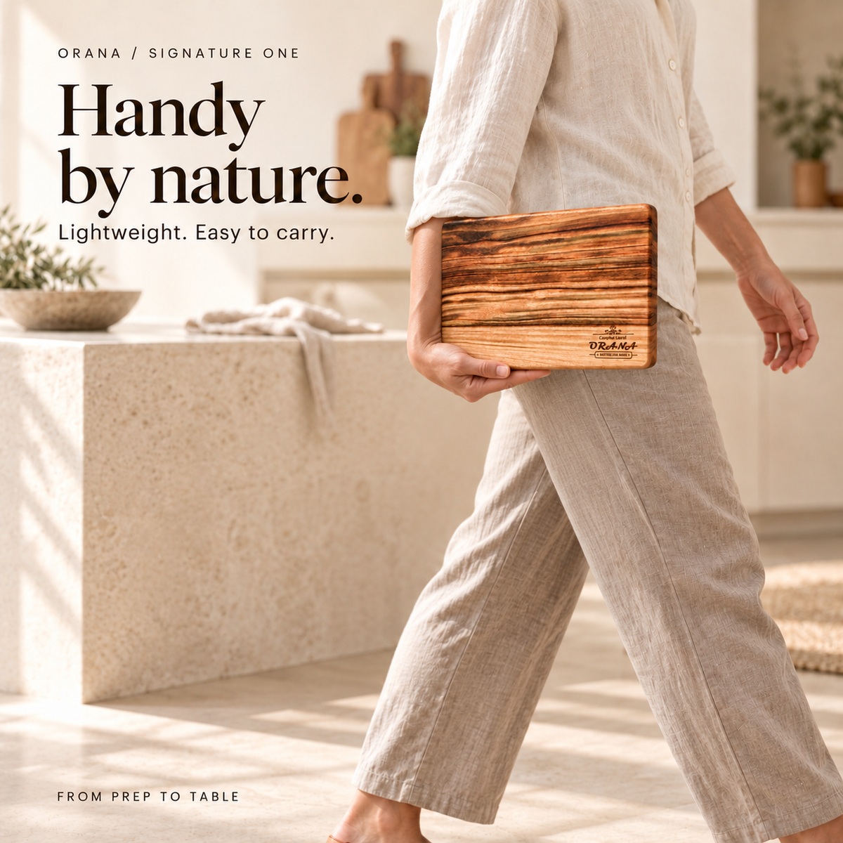 ORANA Signature One Australian Premium Camphor Laurel Cutting & Serving Board Made in Australia