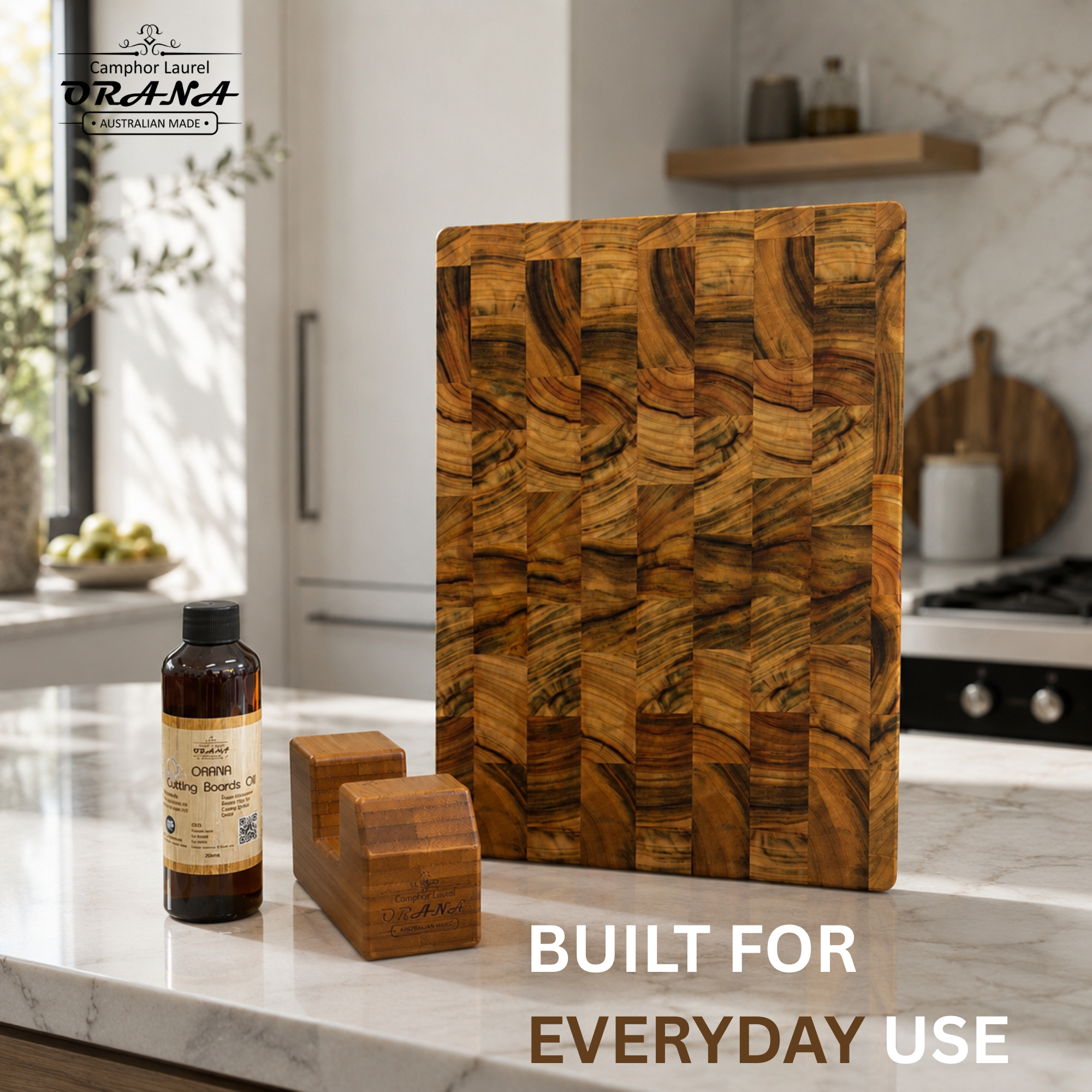 Orana End Grain M Set – 38 × 25 cm | Launch Edition