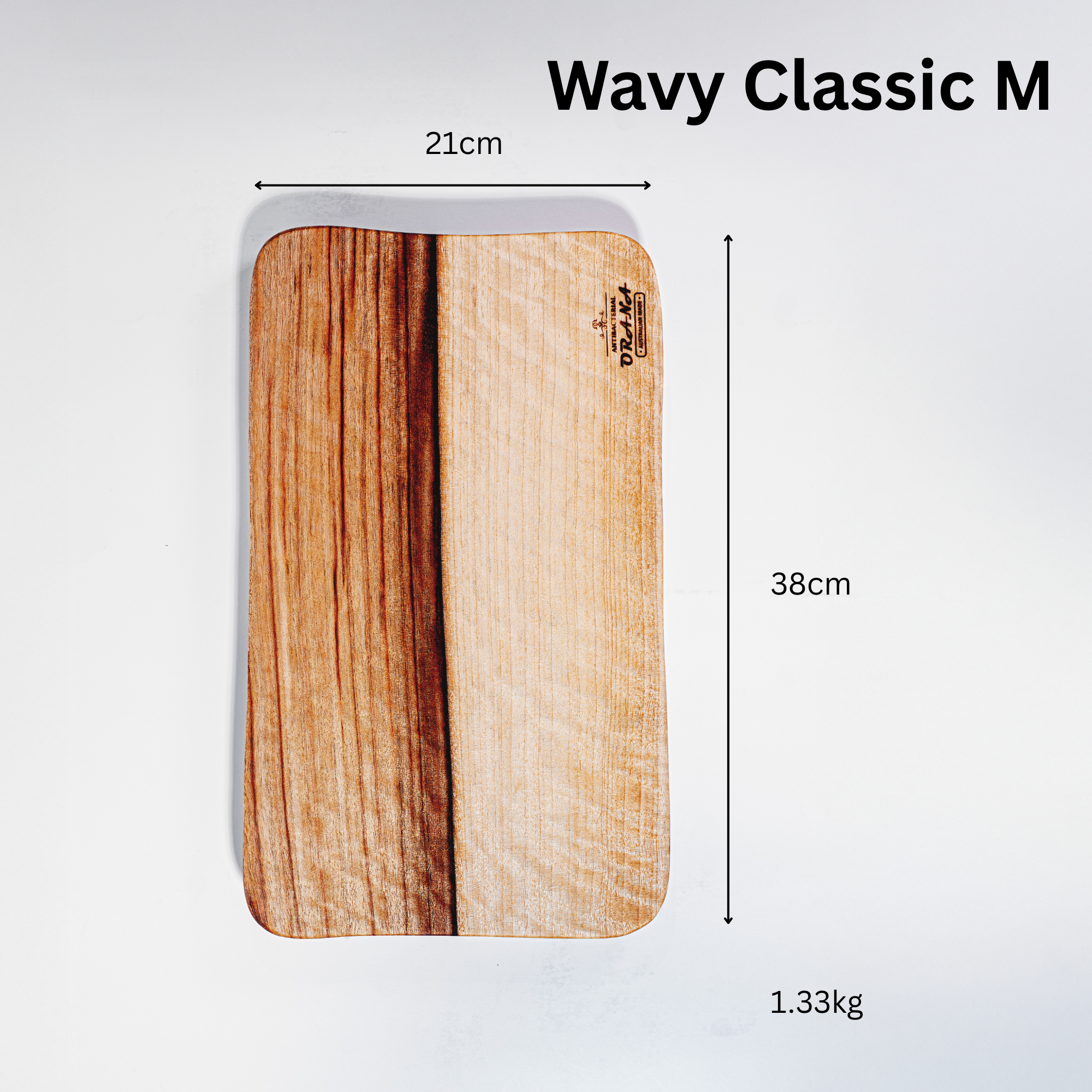 [Limited Edition] Orana Wavy Classic M Single Piece Cutting Board 38 x 21cm