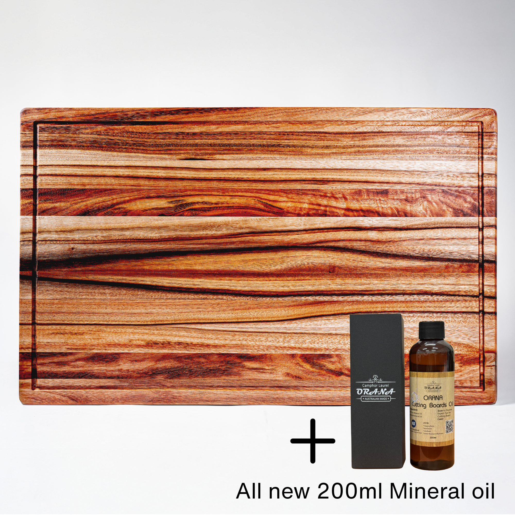 [Spring BBQ Ready] Extra Large Butchers Block 60 x 35cm + All new 200ml Mineral oil