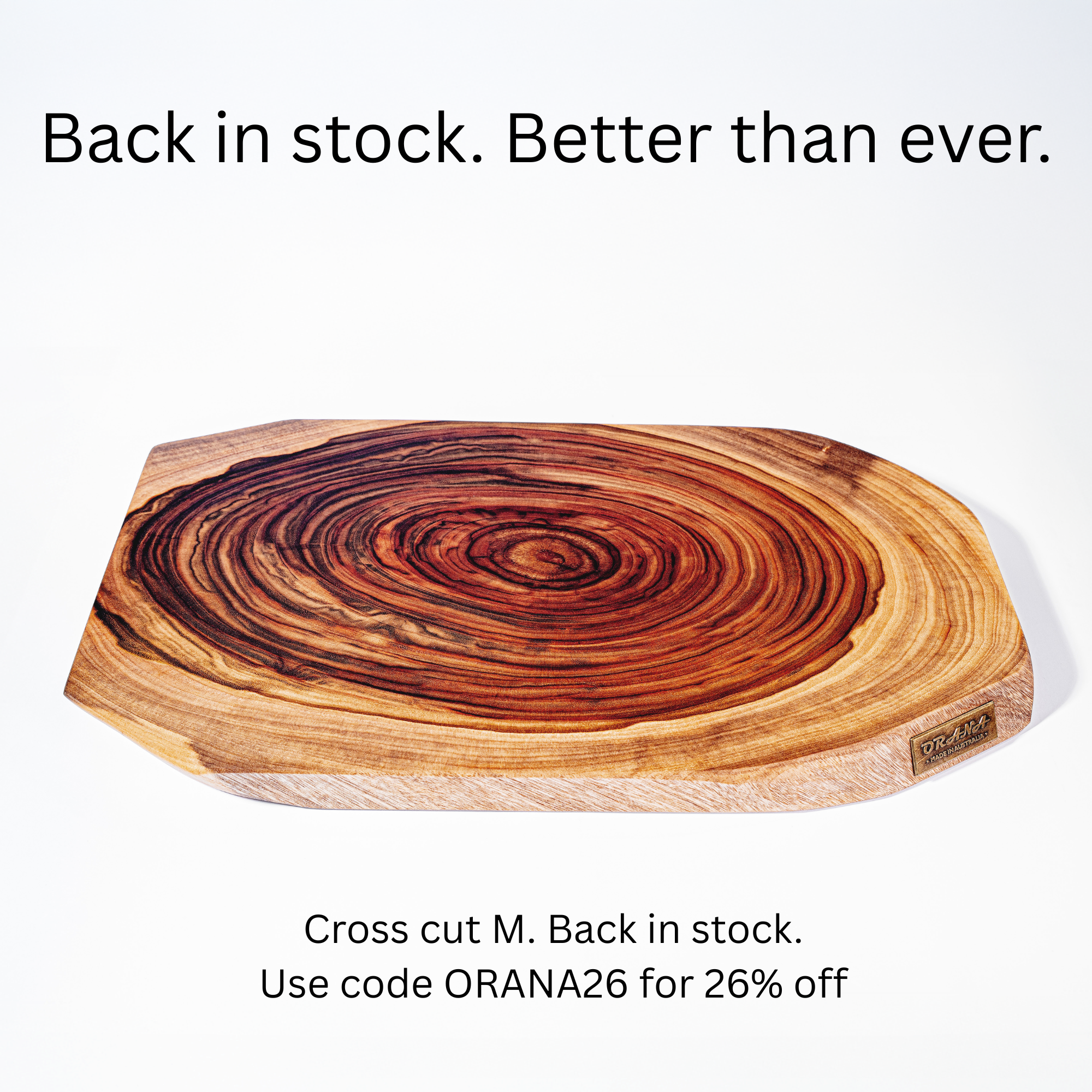 Orana Cross-Cut Medium 50x27cm 3-Directional Cut Design Single-Piece