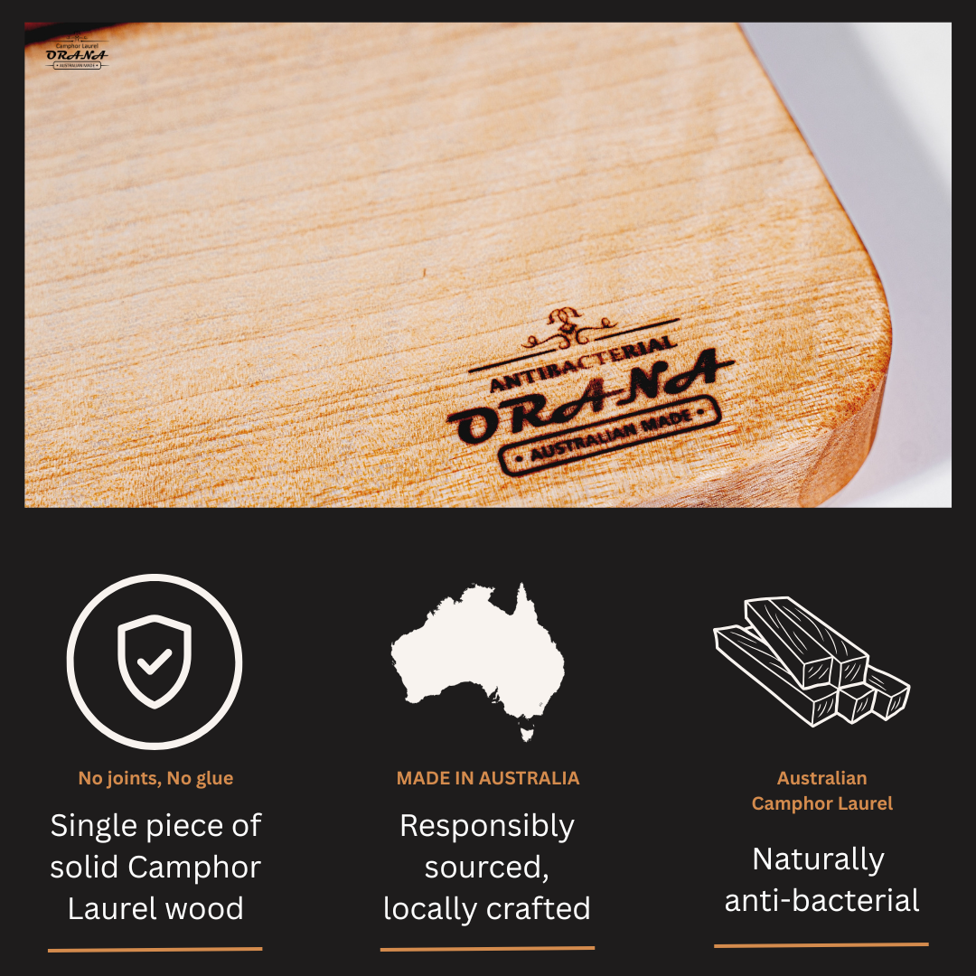 Orana Waveform Single Piece Cutting Board 40 x 23cm