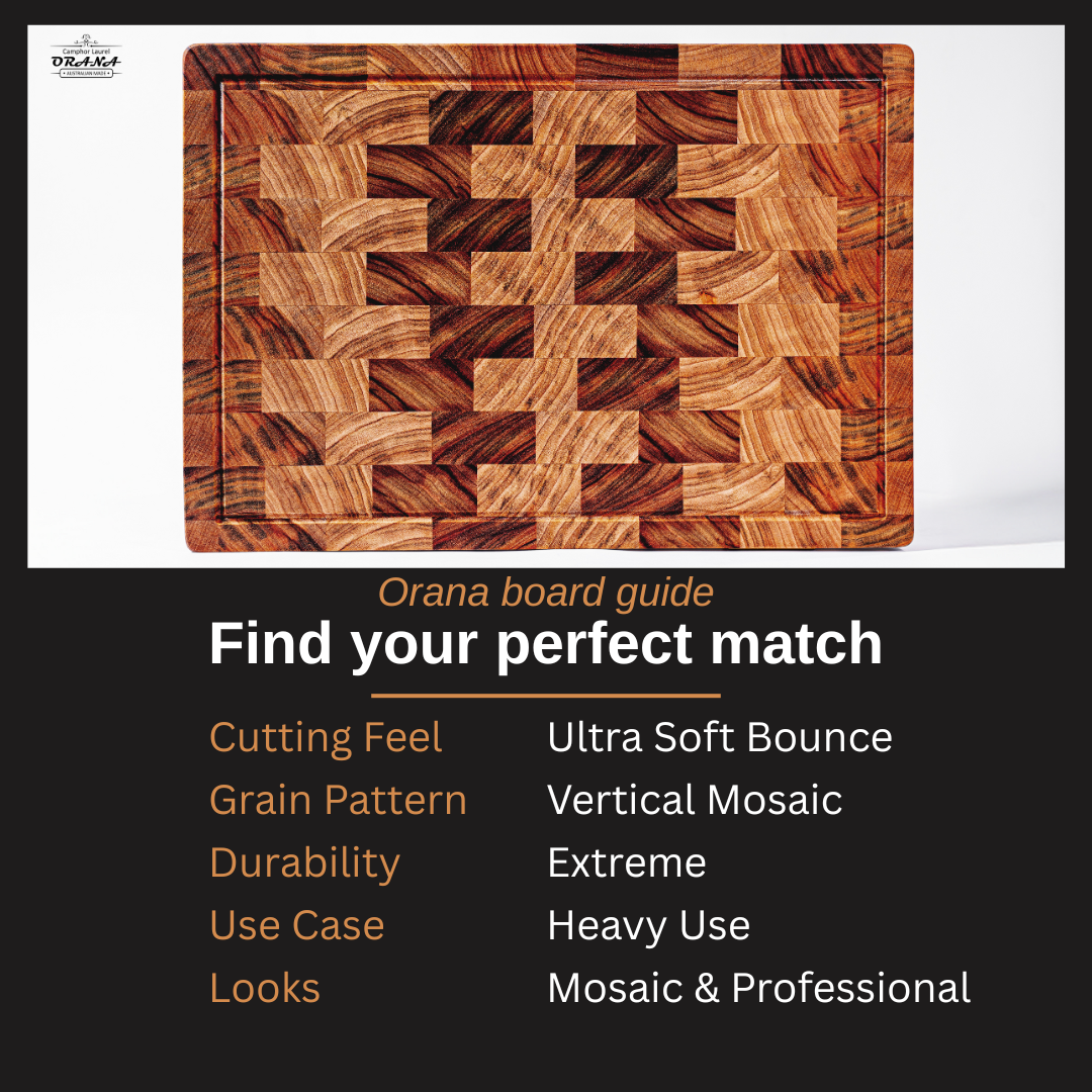 Camphor Laurel Orana End Grain Board 44 x 30cm