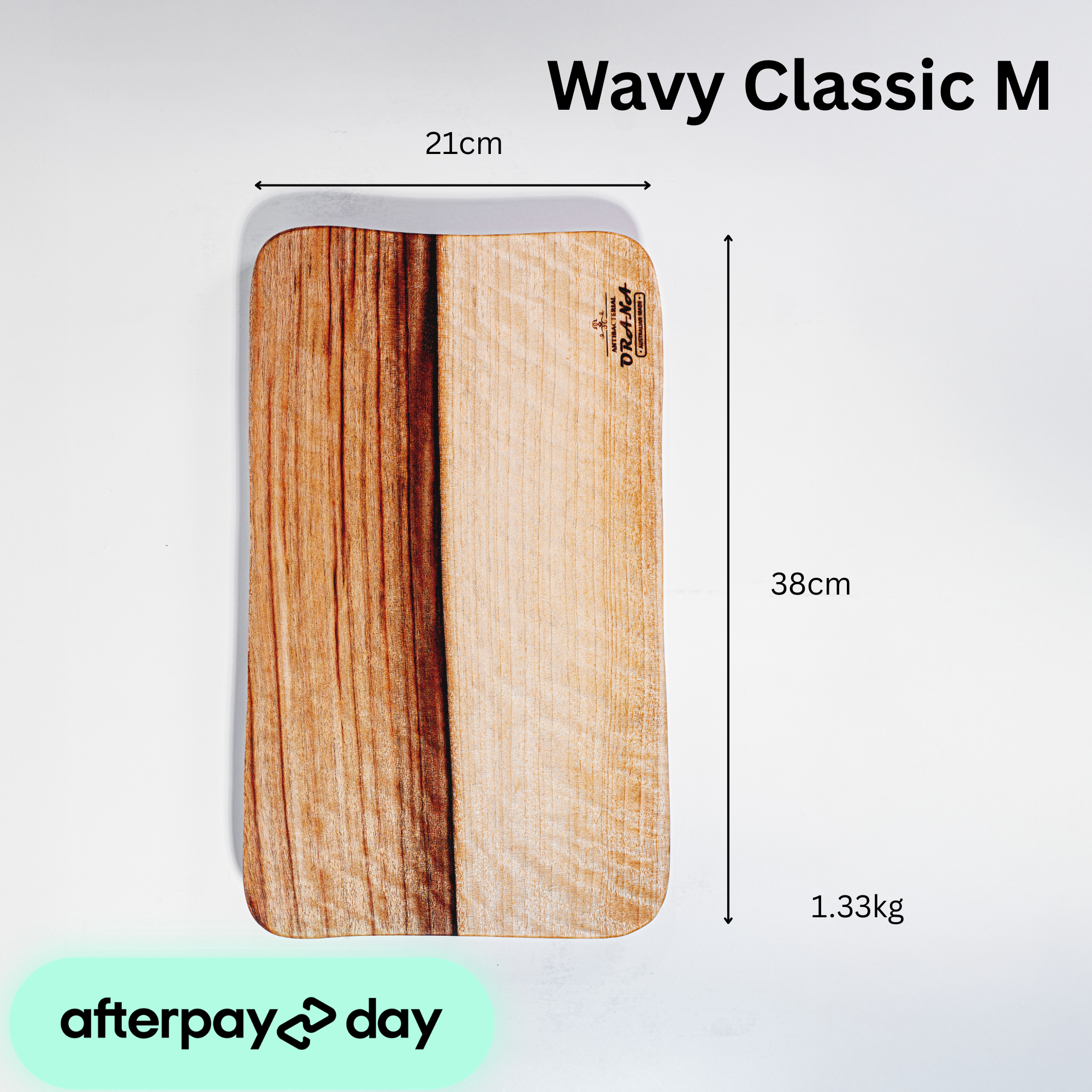 [Afterpay Day Special] Orana Wavy Classic M Single Piece Cutting Board 38 x 21cm